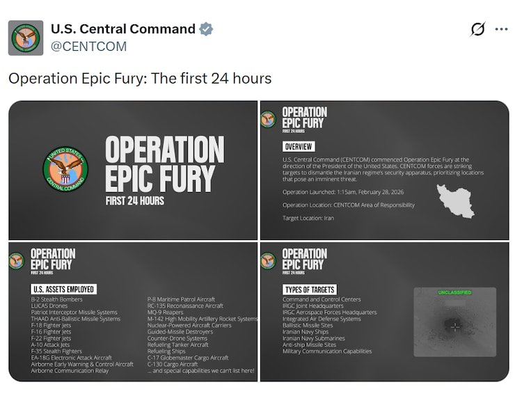 U.S. B-2 stealth bombers carrying 2,000-pound bombs attacked Iran