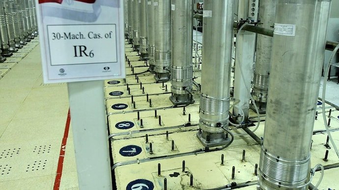 An IAEA image shows centrifuges at the Natanz uranium enrichment facility in Iran.