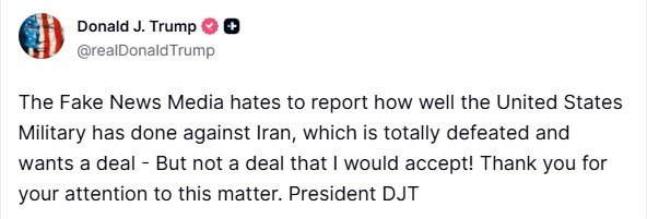 President Donald Trump speaks to reporters before he boards Air Force One, Friday, March 13, 2026, at Joint Base Andrews, Md., for a trip to Florida.