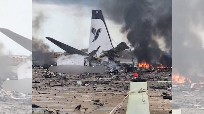 Iran says a passenger plane has been destroyed during strikes on Bushehr airport in southern Iran.
