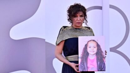 Filmmaker Kaouther Ben Hania at the Venice Film Festival