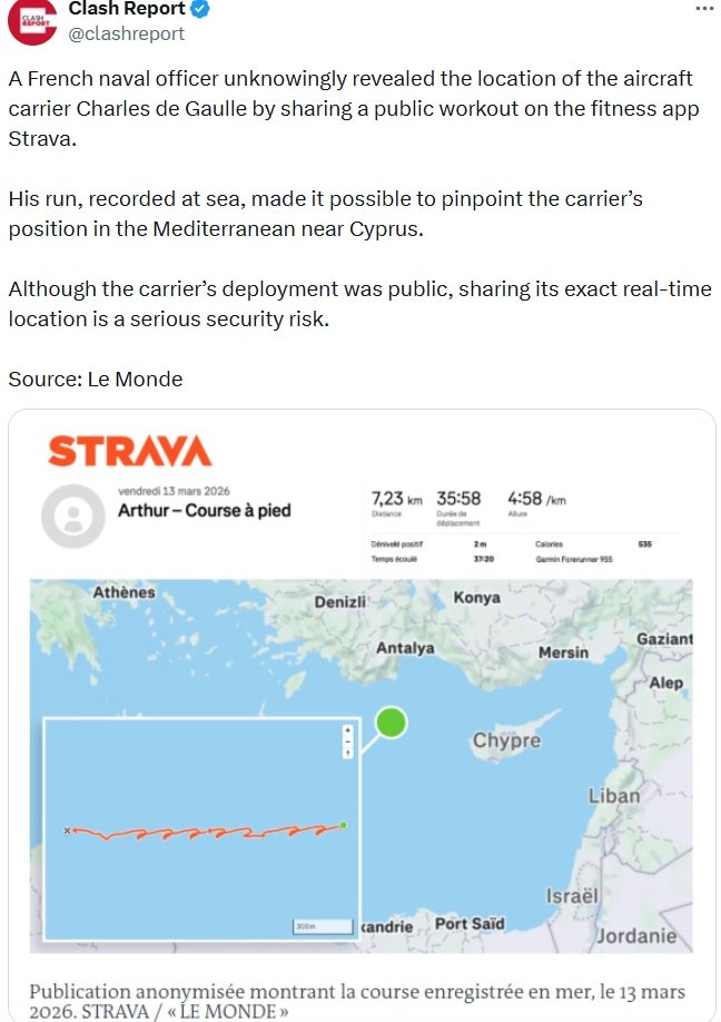 Le Monde claimed to have verified the information with satellite imagery taken soon after the exercise, which revealed the unique outline of the 262-meter-long nuclear-powered ship in the same vicinity.