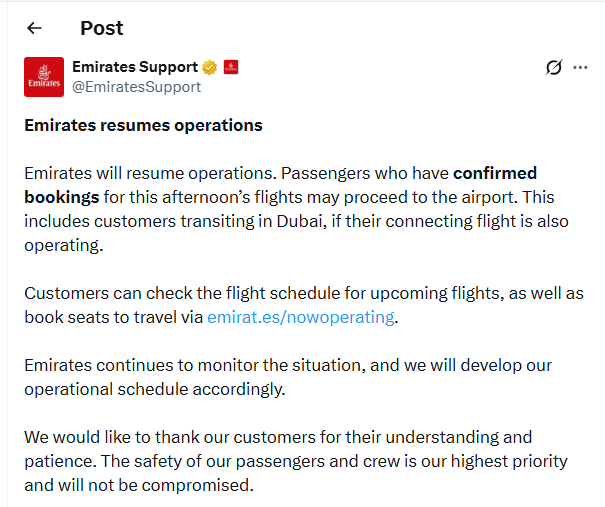 dubai airport iran missiles drone strike flights hit war