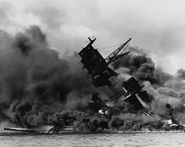 The destruction at Pearl Harbor in 1941 highlighted the devastating potential of carrier-based air power.