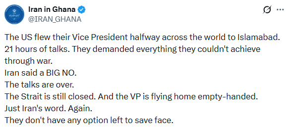 The Iranian delegation in Islamabad on Saturday