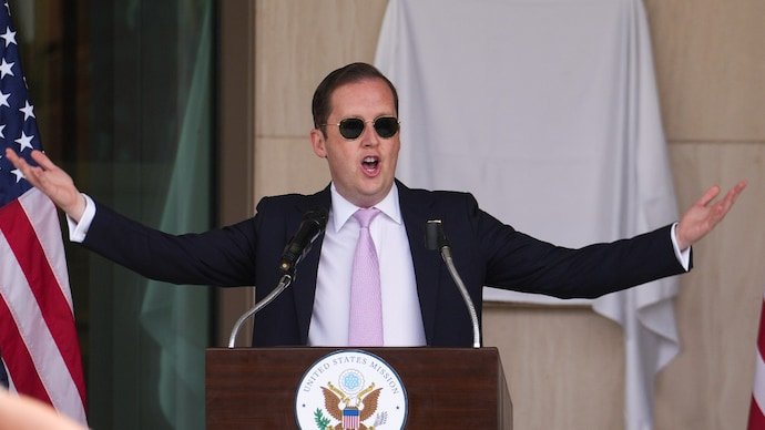 US Ambassador to India Sergio Gor during the dedication ceremony of the new Support Annex Building at the US Embassy.