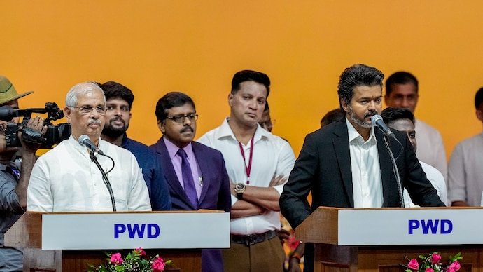 Vijay's swearing-in ceremony