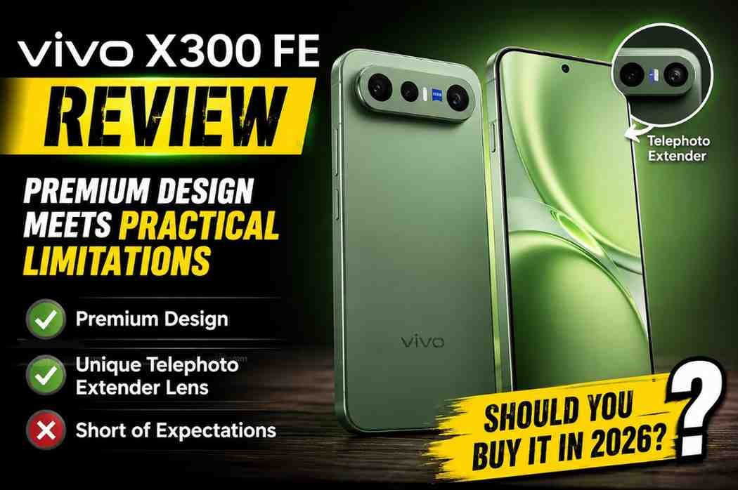 Vivo X300 FE Review Premium Design Meets Practical Limitations – Should You Buy It in 2026 Vivo’s X300 FE has a brand-new design and a unique telephoto extender lens. But it all comes several stops short of our expectations in our review.