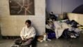 People shelter in a metro station during Russian missile and drone attacks in Kyiv, Ukraine, early on Sunday