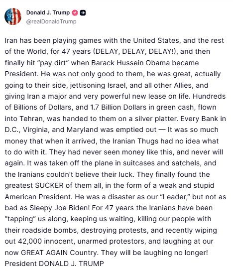 President Trump: “No, I didn
