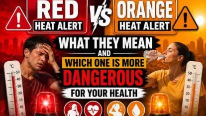 Red vs Orange Heat Alerts: Which Is More Dangerous for Your Body? Red vs Orange Heat Alerts: Which Is More Dangerous for Your Body?