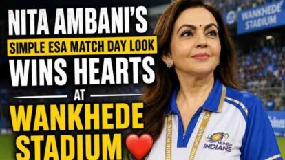 Nita Ambani’s Simple ESA Match Day Look Wins Hearts at Wankhede Stadium