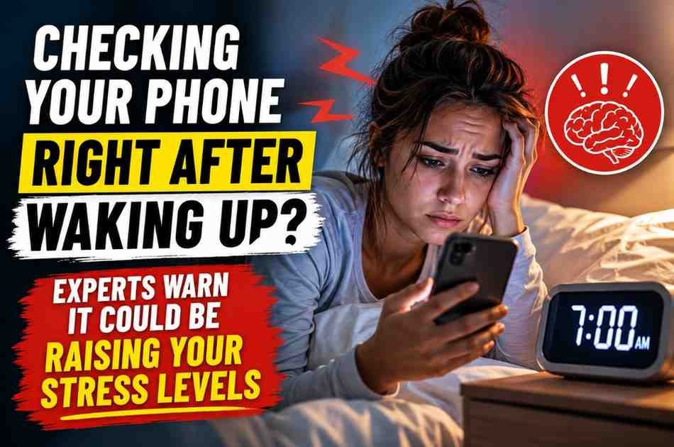 Checking Your Phone Right After Waking Up? Experts Warn It Could Be Raising Your Stress Levels
