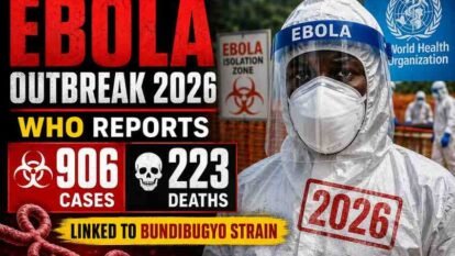 Ebola Outbreak 2026: WHO Reports 906 Cases, 223 Deaths Linked to Bundibugyo Strain