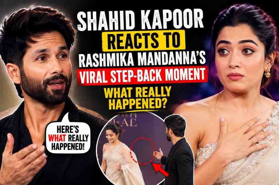 Shahid Kapoor Reacts to Rashmika Mandanna’s Viral Step-Back Moment: What Really Happened