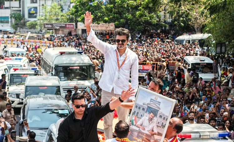 Vijay's rallies have attracted thousands of his fans and supporters in Tamil Nadu