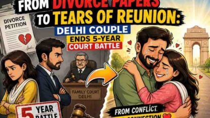 From divorce papers to tears of reunion: Delhi couple ends 5-year court battle From divorce papers to tears of reunion: Delhi couple ends 5-year court battle