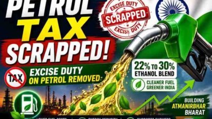 India scraps excise duty on petrol with 22% to 30% ethanol blend