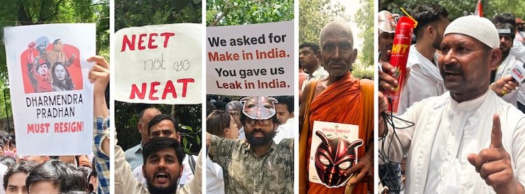 The cockroaches had brought colourful placards. A man brought Red Hit.