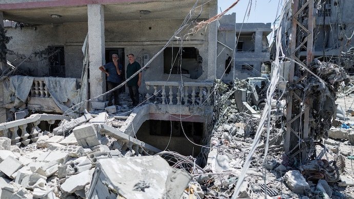 The aftermath of an Israeli attack in Lebanon's southern Tyre district on June 18.