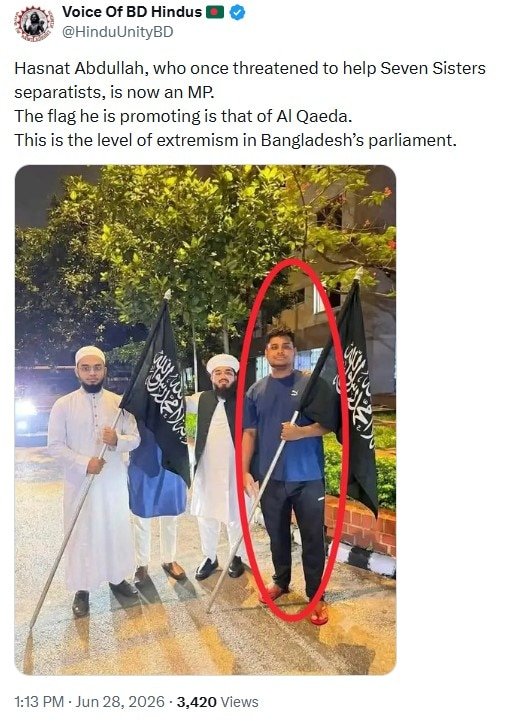 In the video, Harun Izhar argued that if such flags were treated as a symbol of militancy