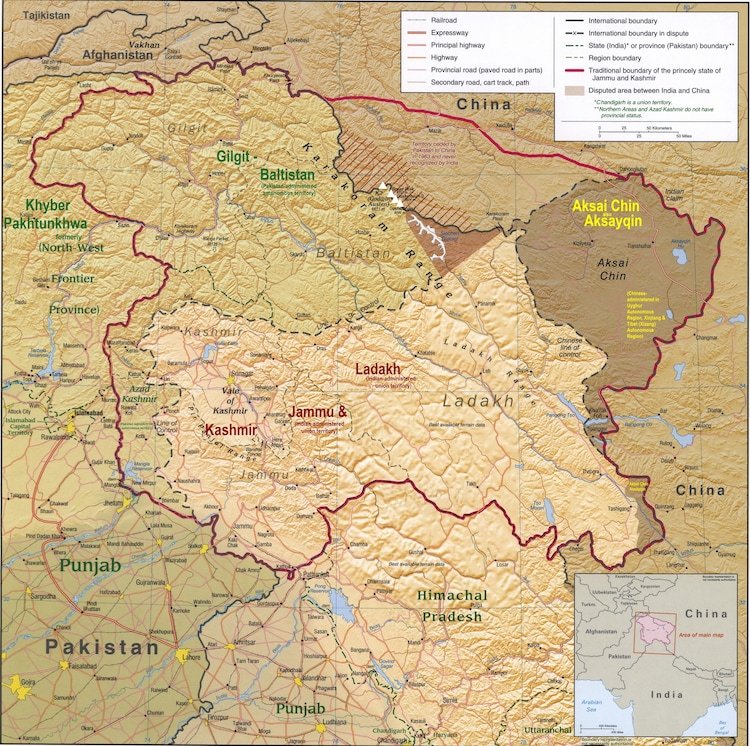 An American map of India