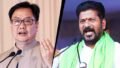 Kiren Rijiju Rebuts Revanth Reddy as North-South Divide Debate Intensifies Over Delimitation
