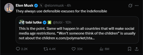 Musk responded