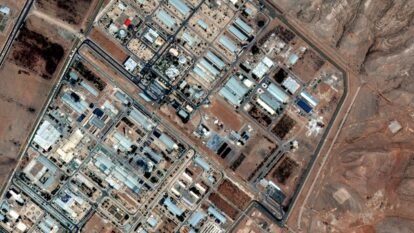 This satellite image provided by Maxar Technologies shows the Isfahan enrichment facility in Iran after being hit by Israeli airstrikes, on Saturday, June 14, 2025. This satellite image provided by Maxar Technologies shows the Isfahan enrichment facility in Iran after being hit by Israeli airstrikes, on Saturday, June 14, 2025.