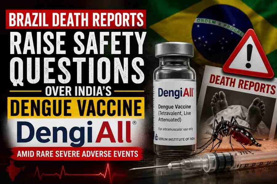 Brazil Death Reports Raise Safety Questions Over India’s Dengue Vaccine DengiAll Amid Rare Severe Adverse Events