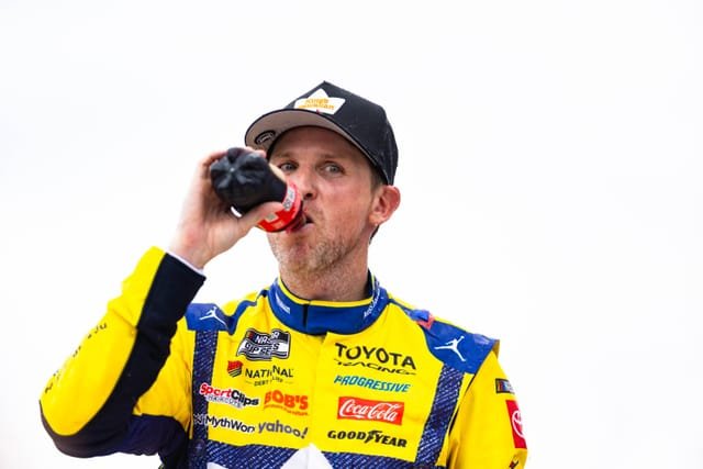 Denny Hamlin Makes NASCAR History at Pocono with Third Straight Cup Series Win from Pole Position