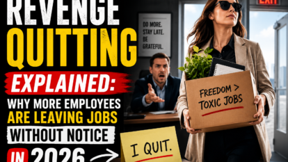 Revenge Quitting Explained: Why More Employees Are Leaving Jobs Without Notice in 2026 Revenge Quitting Explained: Why More Employees Are Leaving Jobs Without Notice in 2026