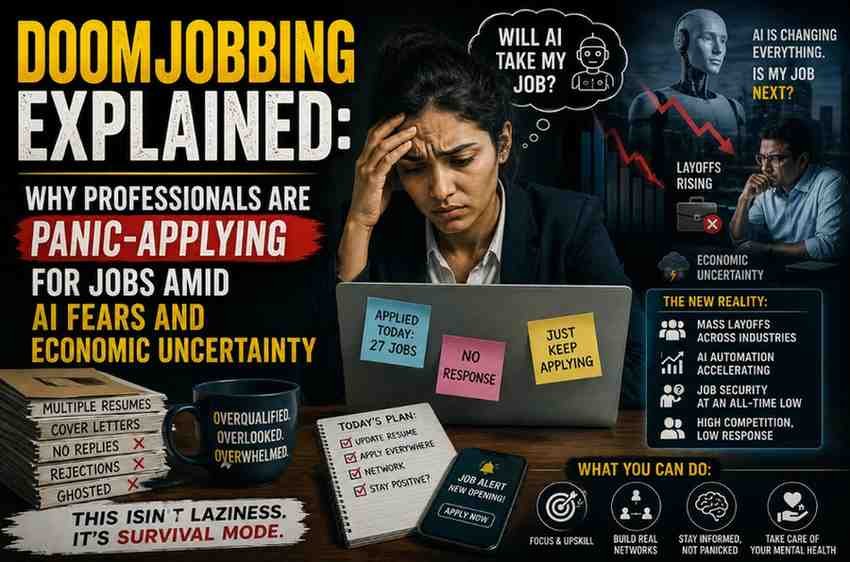Doomjobbing Explained: Why Professionals Are Panic-Applying for Jobs Amid AI Fears and Economic Uncertainty