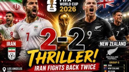 FIFA World Cup 2026: Iran Fights Back Twice to Hold New Zealand 2-2 in Dramatic Group G Opener FIFA World Cup 2026: Iran Fights Back Twice to Hold New Zealand 2-2 in Dramatic Group G Opener