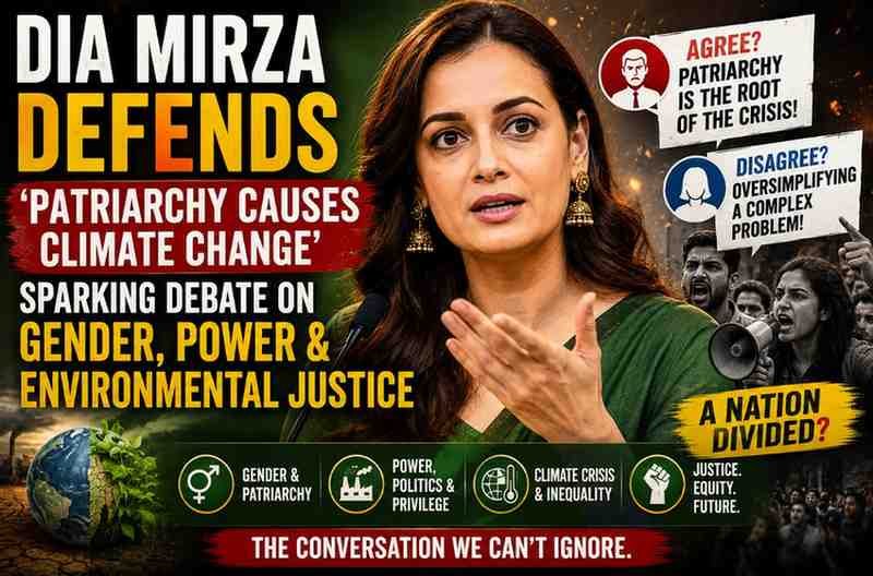 Dia Mirza Defends ‘Patriarchy Causes Climate Change’ Remark, Sparking Debate on Gender, Power and Environmental Justice