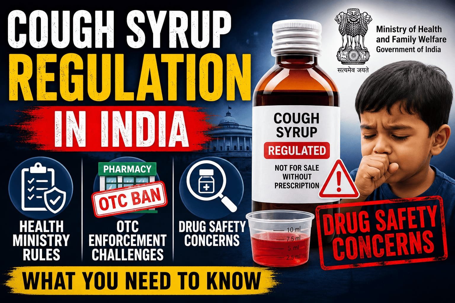Cough Syrup Regulation in India: Health Ministry Rules, OTC Enforcement Challenges, and Drug Safety Concerns
