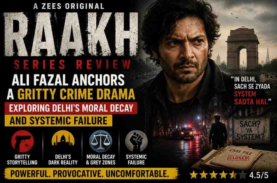 ‘Raakh’ Series Review: Ali Fazal Anchors a Gritty Crime Drama Exploring Delhi’s Moral Decay and Systemic Failure