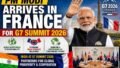 PM Modi Arrives in France for G7 Summit, Reaffirms India’s Commitment to a Sustainable and Prosperous Future