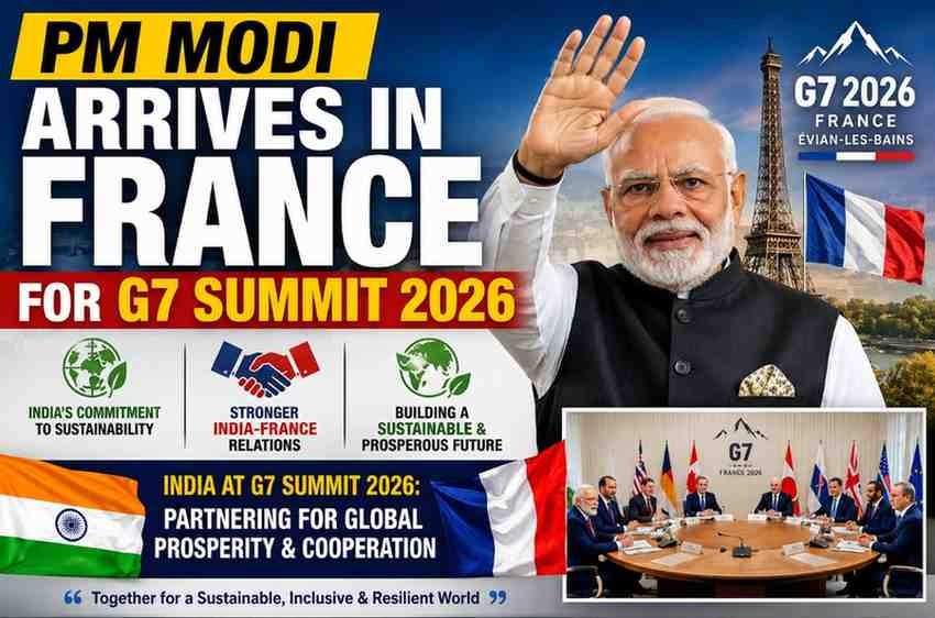 PM Modi France visit, G7 Summit 2026, Narendra Modi G7 Summit, India sustainability commitment, India France relations