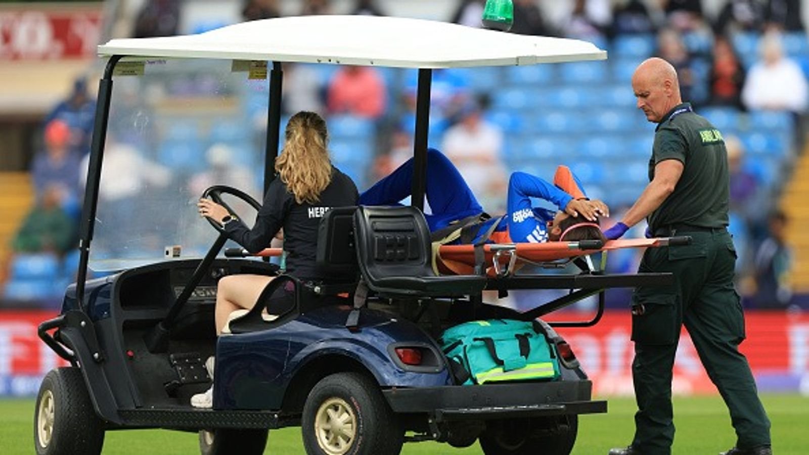 Shreyanka Patil Injury Update: India Star Stretchered Off During Women's T20 World Cup Clash vs Netherlands