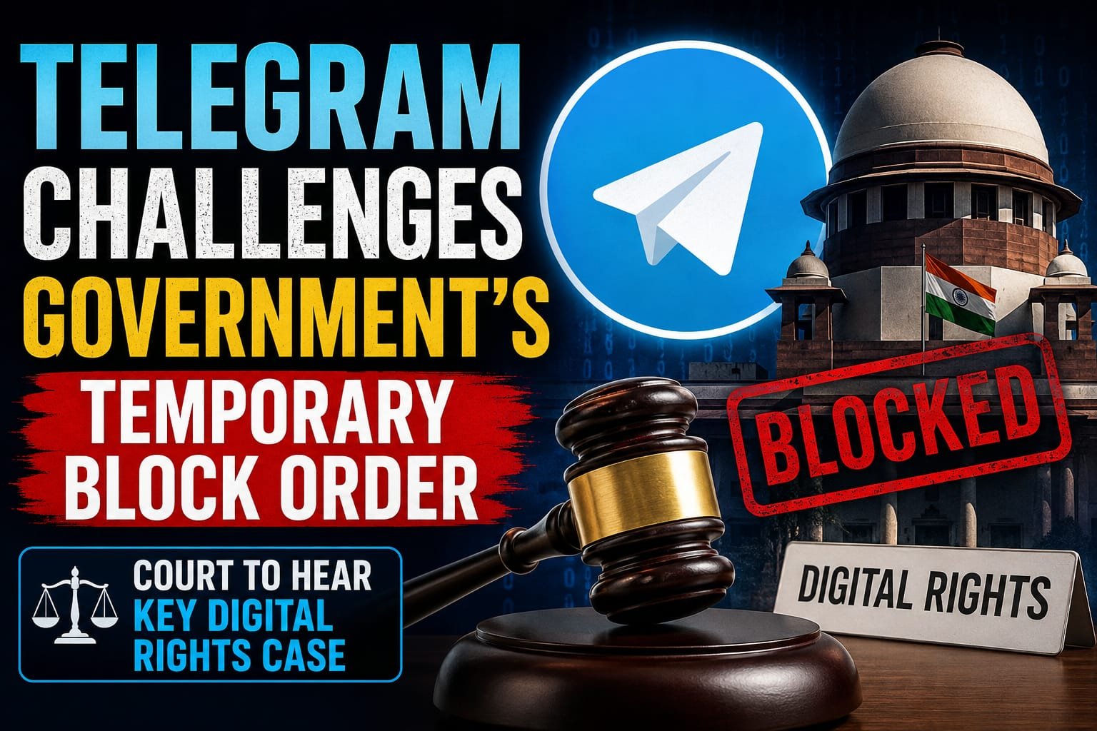 Telegram Challenges Government's Temporary Block Order, Court to Hear Key Digital Rights Case