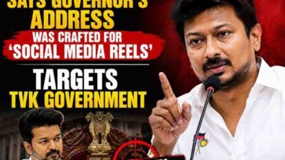 Udhayanidhi Stalin Says Governor’s Address Was Crafted for ‘Social Media Reels,’ Targets TVK Government