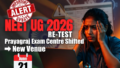 NEET UG 2026 Re-Test: NTA Shifts Prayagraj Exam Centre, Issues New Venue Details for June 21 Examination
