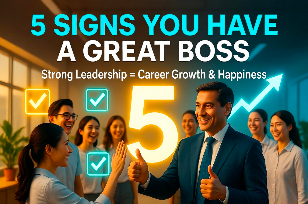5 Signs You Have a Great Boss: How Strong Leadership Accelerates Career Growth and Workplace Happiness