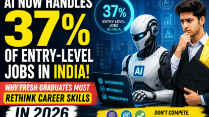AI Now Handles 37% of Entry-Level Jobs in India: Why Fresh Graduates Must Rethink Career Skills in 2026
