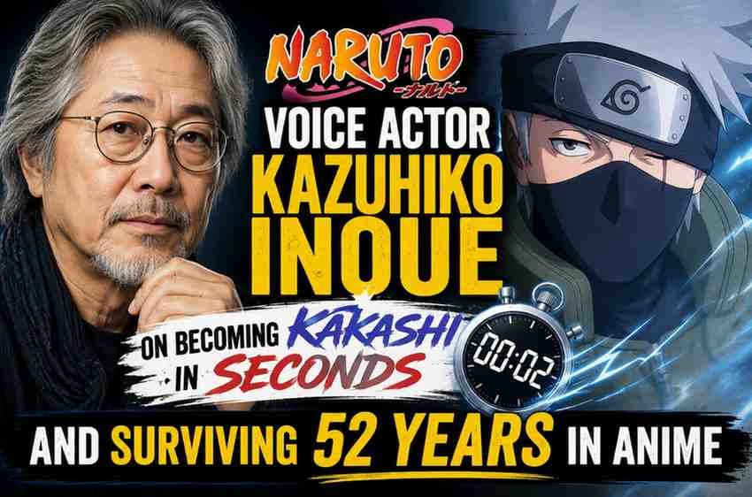 ‘Naruto’ Voice Actor Kazuhiko Inoue on Becoming Kakashi in Seconds and Surviving 52 Years in Anime