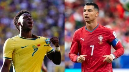 Vinicius Jr Pays Tribute to Cristiano Ronaldo With Iconic Celebration at FIFA World Cup 2026 Vinicius Jr Pays Tribute to Cristiano Ronaldo With Iconic Celebration at FIFA World Cup 2026