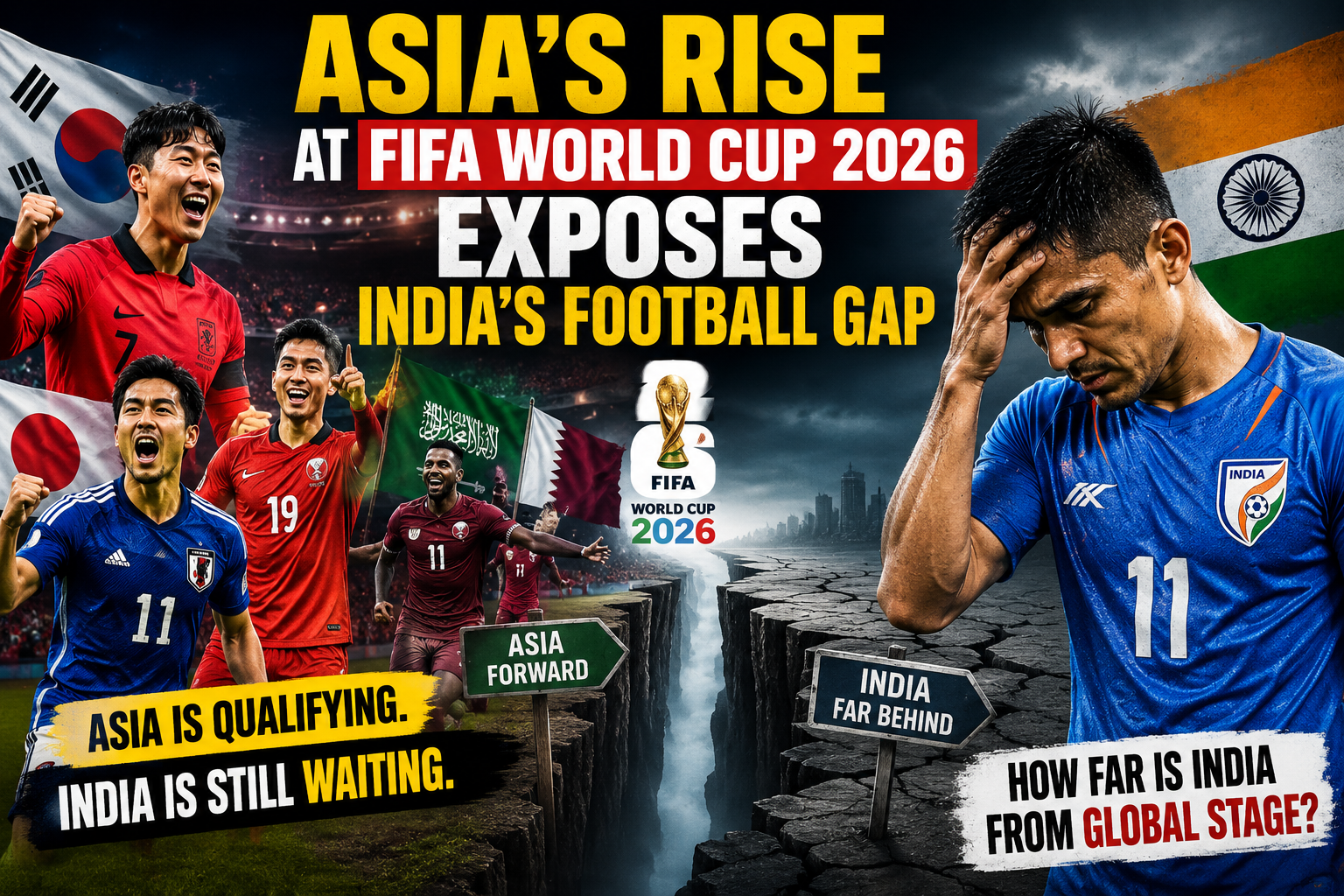 Asia's Rise at FIFA World Cup 2026 Exposes India's Football Gap: How Far Is India From Global Stage?