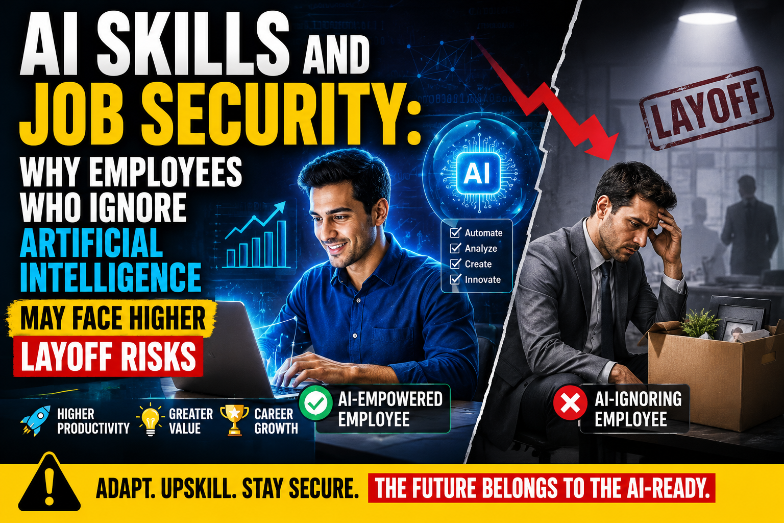 AI Skills and Job Security: Why Employees Who Ignore Artificial Intelligence May Face Higher Layoff Risks