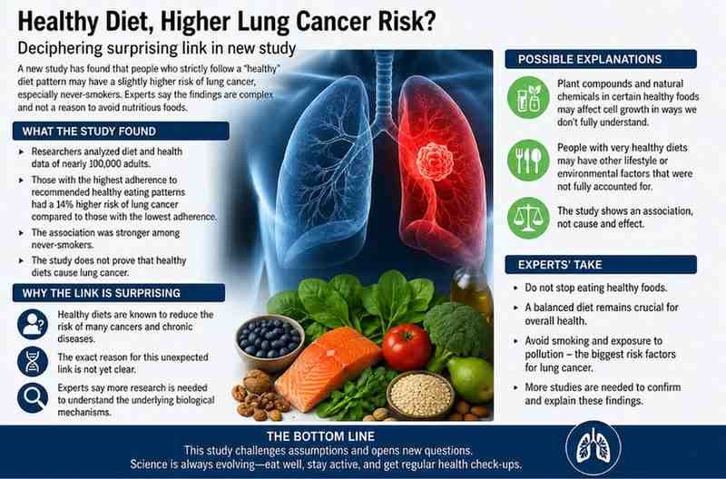 Healthy Diet Linked to Higher Lung Cancer Risk? Experts Explain Why the New Study Should Not Cause Panic